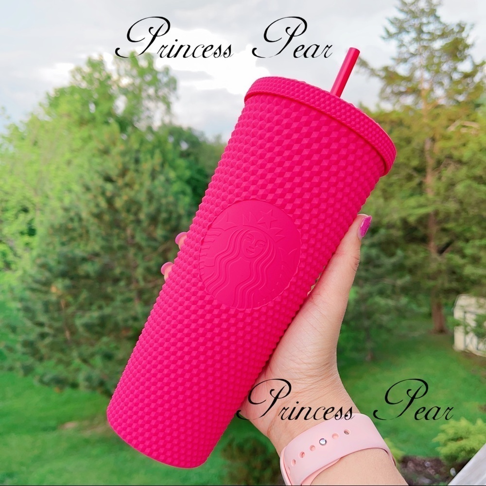 Starbucks ruby pink studded tumbler